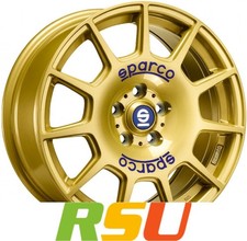 Sparco Terra race gold 7.5x17" ET48 LK5 100 ML 63.3 Alufelgen 17 Zoll