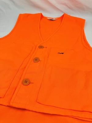Vintage Duxbak Hunting Vest Men's XL Blaze Orange Waterfowl Duck