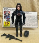 Vintage 1984 GI Joe BARONESS v1 - 100% Complete w/ VG File Card - Tight Figure