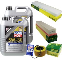 Mann Inspektionspaket 10L Liqui Moly Special Tec F 5W-30 FüR Jaguar X-Type 2.2 D
