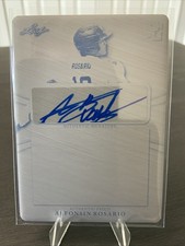 2022 Leaf Perfect Game Alfonsin Rosario Black Printing Plate Patch Auto #1/1