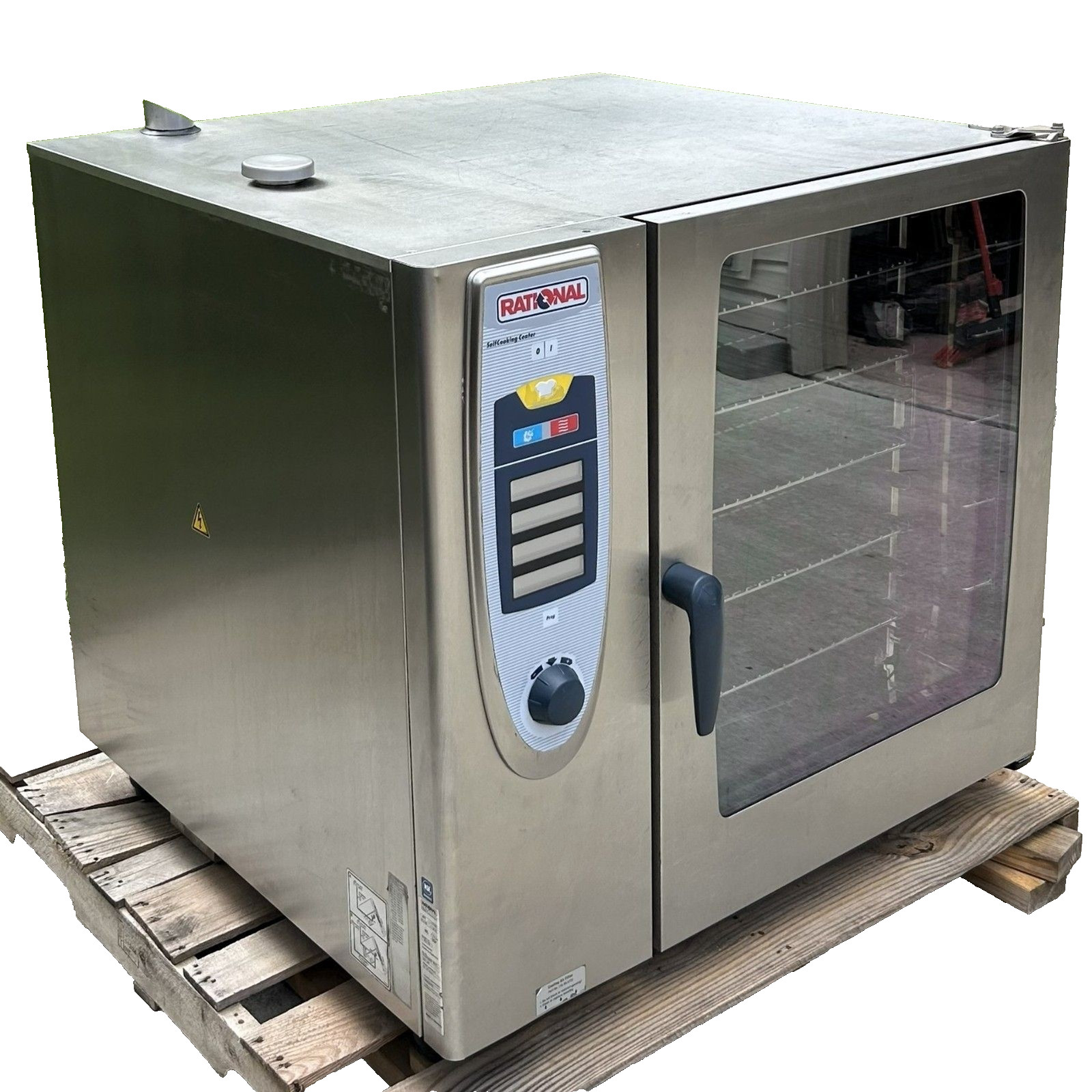 2 Rational SCC‑102 Combi Ovens – 480V 3PH, USB/Ethernet – w/ Stand – School Use