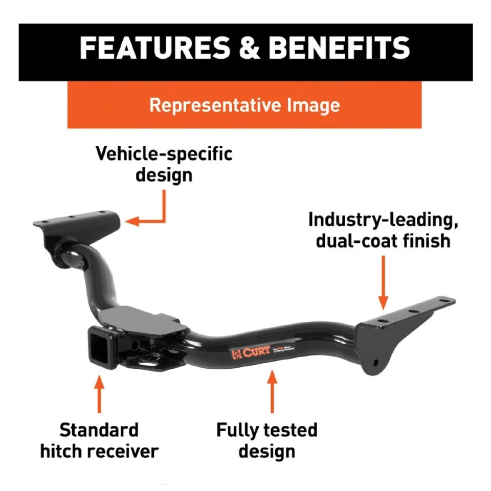 Curt Class 3 Trailer Hitch for Dodge Magnum / Charger / Challenger 13465 Foto 2 de 4