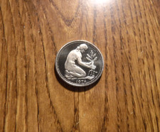 GERMANY 50 PFENNIG 1974 F PROOF COIN (T772)