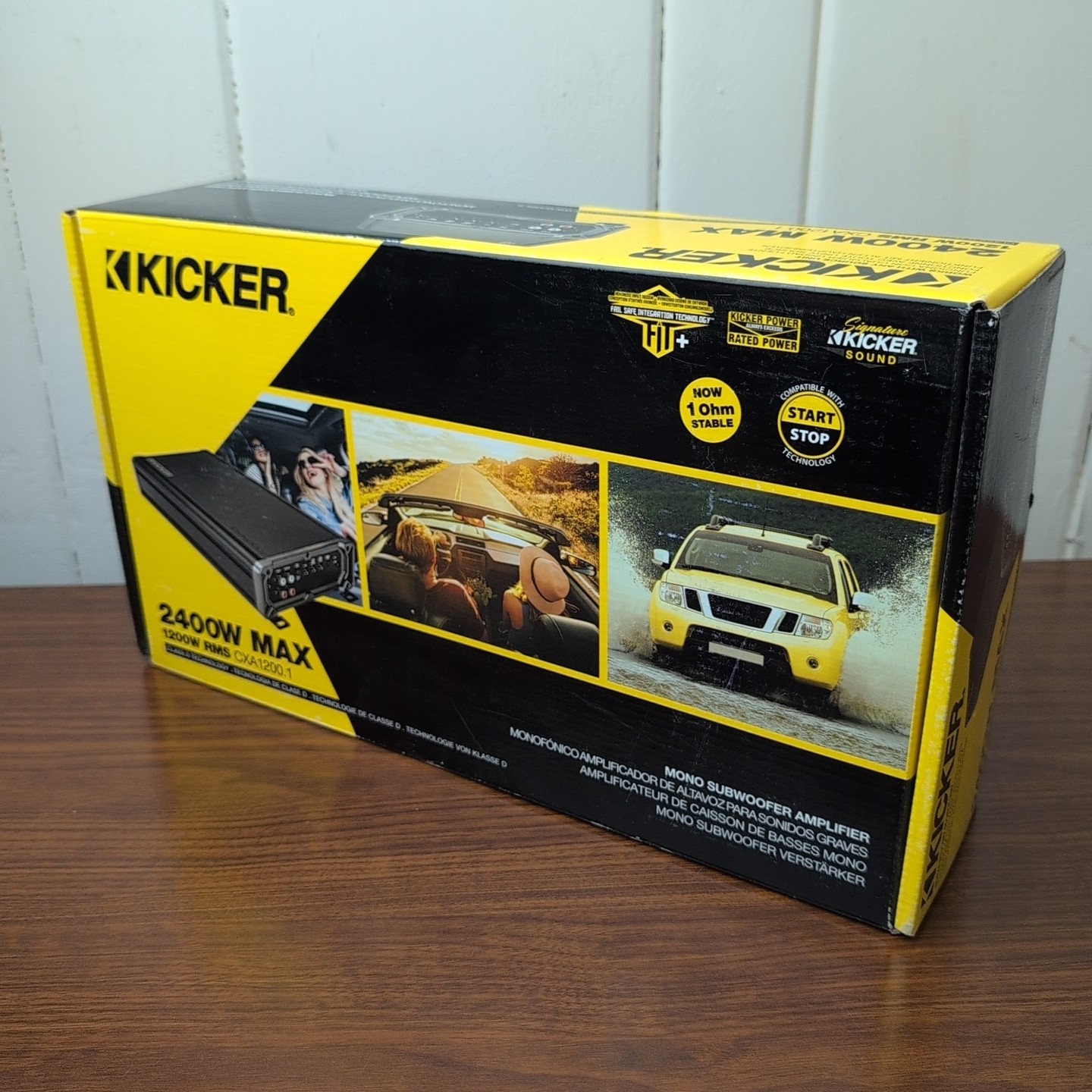 Kicker 46CXA12001T CXA1200.1 1200 Watt RMS Mono Class D Car Audio Sub Amplifier