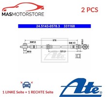 BREMSSCHLAUCH BREMSLEITUNG PAAR VORNE ATE 245143-05783 2PCS A FÜR VW TIGUAN