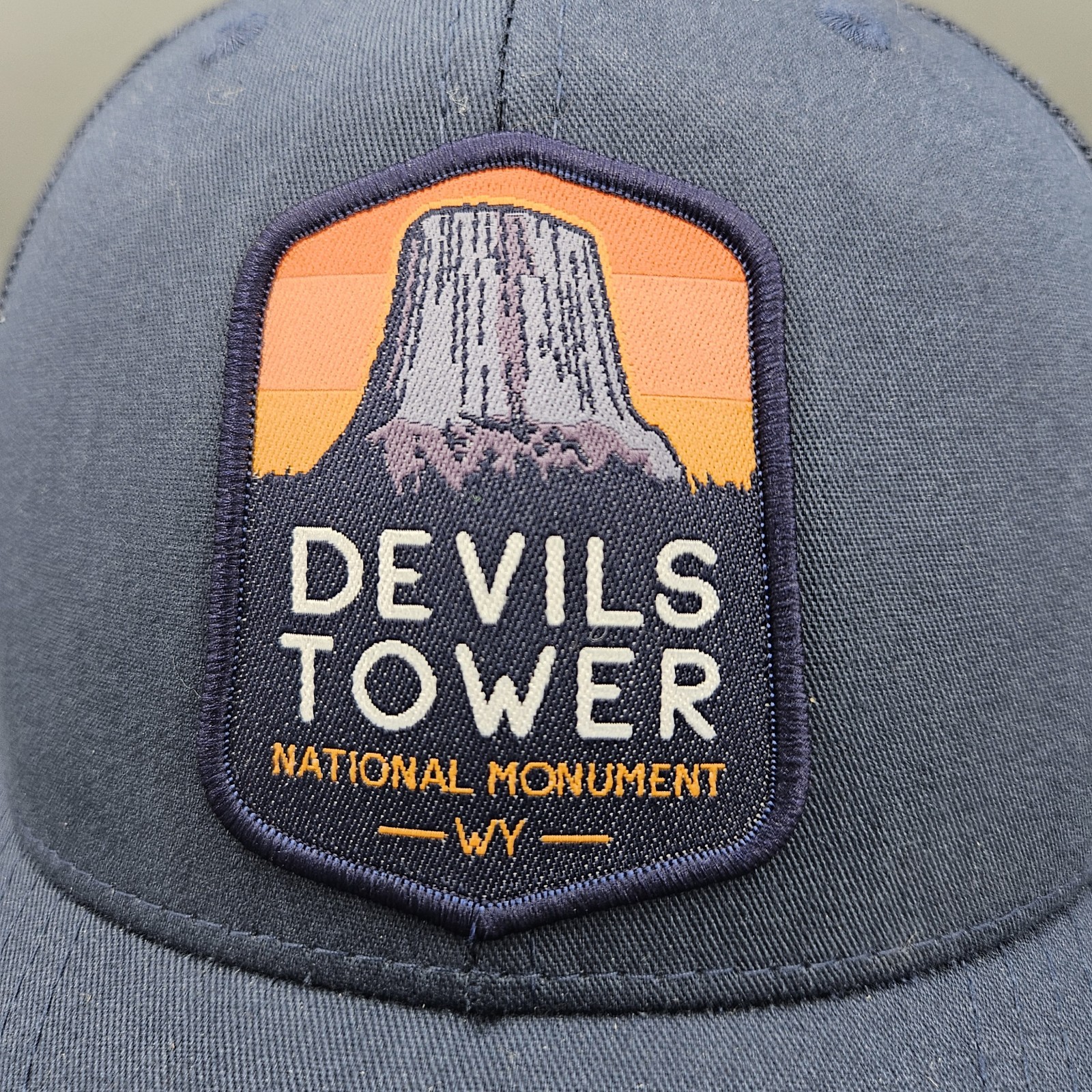 Devil's Tower Monument Adjustable Trucker Mesh Bl… - image 2