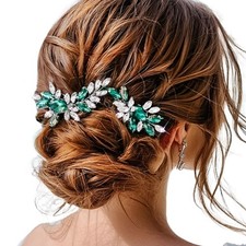 Rhinestone Hair Clip Crystal Bridal Accessory Wedding Headpiece For Women