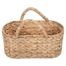 Small Basket with Handle Kitchen Storage Hand-woven Baskets Garden