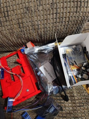 Raspberry Pi Random Parts Kit Circuits Motors Board Capacitors Pls Read