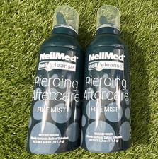 NeilMed NeilCleanse Piercing Aftercare Fine Mist Spray, 2 Pack