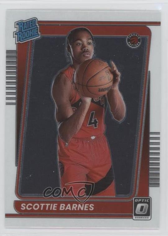 2021-22 Panini Donruss Optic Rated Rookie Scottie Barnes #186 1dg6