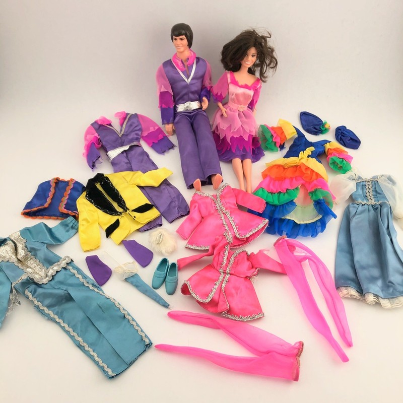 VTG 1976 Donny & Marie Osmond Dolls With Original Outfits, Extra Clothes, TLC