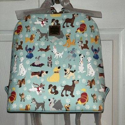Dooney & Bourke Disney Dogs Backpack/Pluto, Lady & Tramp, Nana, Doug, Stitch