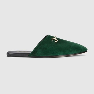 Gucci Horsebit Suede Mules(PLEASE REQUEST YOUR SIZE BEFORE PURCHASING)