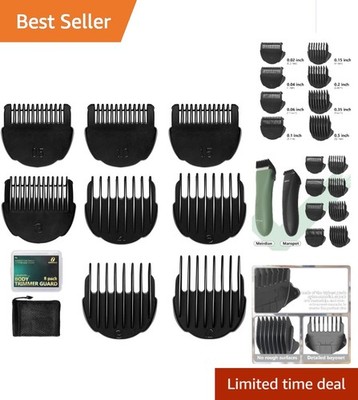 Versatile Hair Clipper Guards 0.02-0.5 Inch - Fits Manspot & Meridian Trimmers
