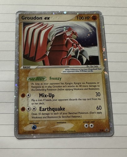 Pokemon Groudon ex 038 Black Star Promo Holo MP-LP