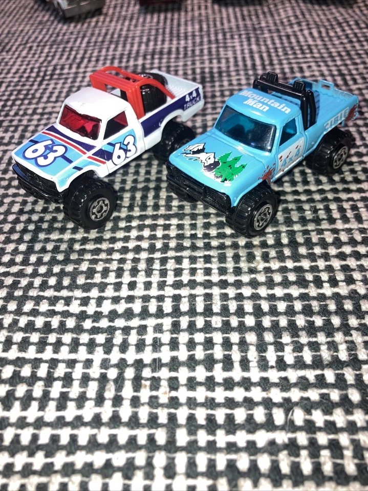 1981 Matchbox 4x4 Open Back Truck #63 & 4x4 Mini Pickup Mountain Man Cibie Nice - Image 2 of 4