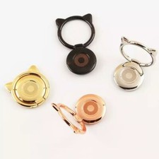 Universal 360 Rotating Car Magnet Ring Stand Holder For Cell Phone - Metal Cute