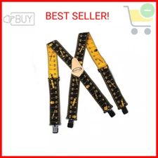 MELOTOUGH Tool Belt Suspenders Work Suspenders 2" Wide Adjustable and Elastic