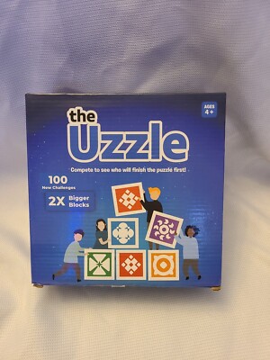 NEW The Uzzle Family Board Game Pattern Block Puzzle for