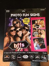 12 Piece Set of Photo Fun Signs
