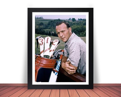 Framed ARNOLD PALMER Golf Photo Picture PGA Golfing Legend - 8x10 or 11x14 (W13)