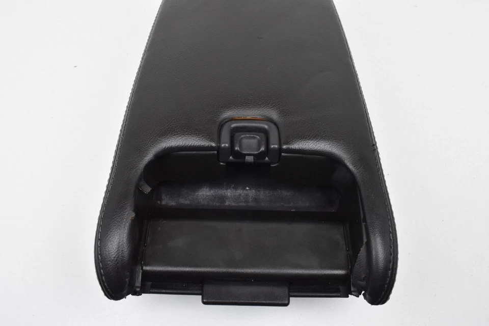 DEFECTO 1998-2003 Jaguar XJR XJ8 consola central tapa negra reposabrazos portavasos OEM Foto 2 de 4