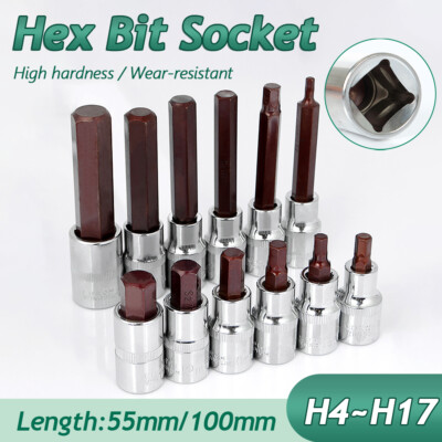 Metric Alan Allen Alen Hex Key Socket Bit Rachet Wrench 1/2 Inch Drive H4-H17