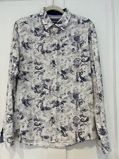 The Spitalfields Shirt Co Size Small Men’s  Long Sleeve Patterned Shirt