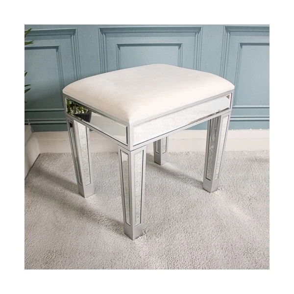 Silver stool for dressing table new arrivals