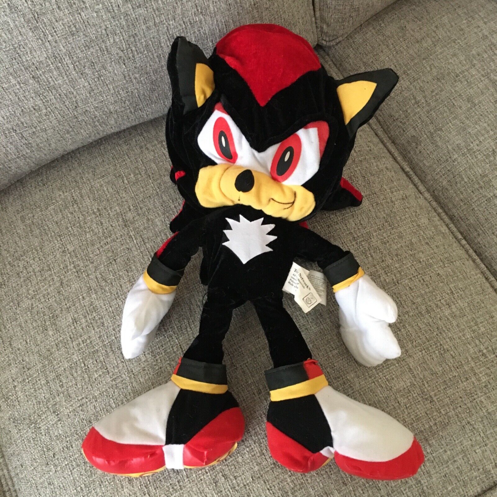 Sonic X The Hedgehog Black Shadow 20 Plush Stuffed Toy Network Figure Large