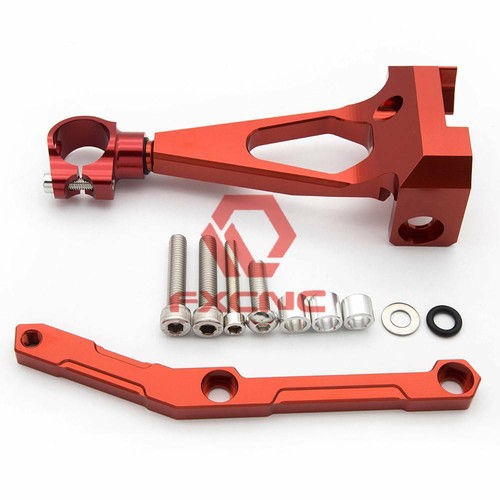 For Yamaha MT-09 FZ-09 2013-2019 Steering Damper Bracket Kit Mounting Holder Red - Picture 4 of 10