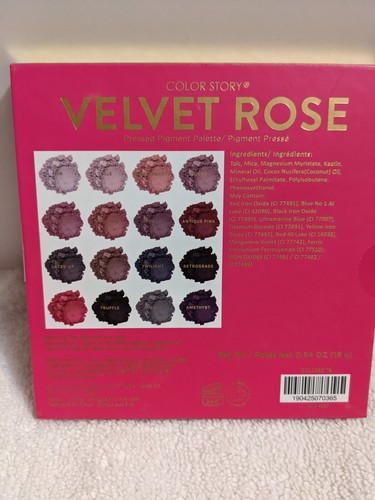 BRAND NEW Color Story "Velvet Rose" Pressed Pigment Palette - Picture 4 of 4
