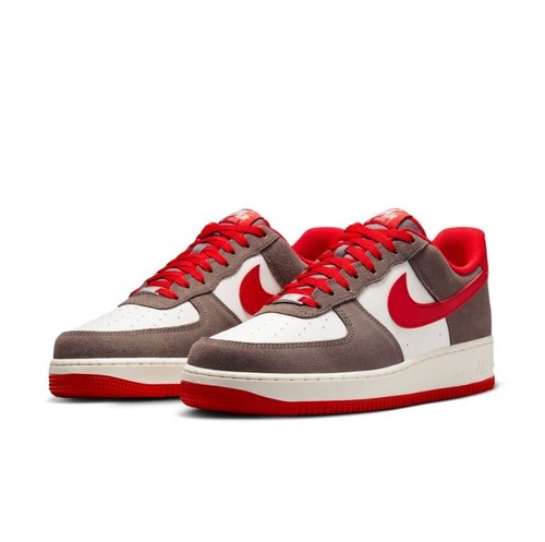 Nike Air Force 1 '07 LV8 Cave Stone Sail University Red FQ8714-201 Men - Zdjęcie 5 z 7