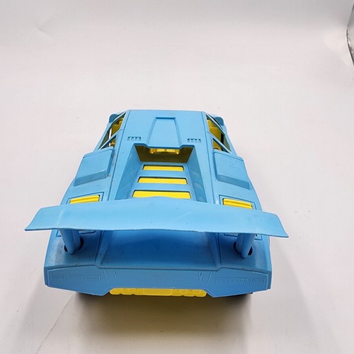 Vintage 80's Lamborghini Countach Tootsie Toys Plastic Car Blue Free Shipping - Picture 5 of 8