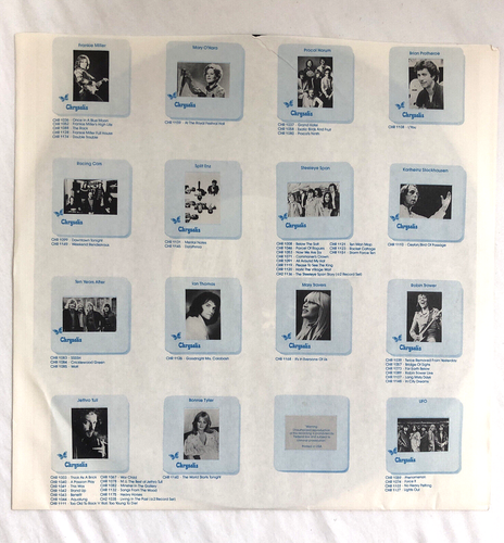 UFO Obsession Chrysalis Records CHR-1182 1978 Mogg Schenker Way Raymond Parker - Imagen 3 de 6
