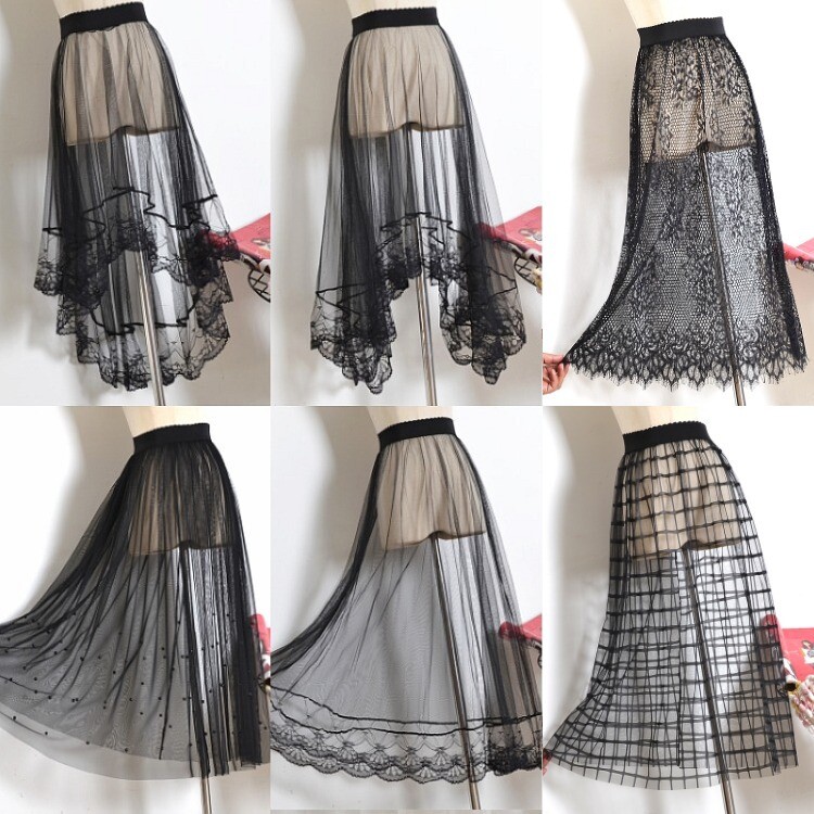 Women's Lace Trim Half Slip Underskirt Petticoat Extender for Dresses