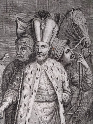 Picart Imperio Otomano Aguafuerte 1741 Turquía Grand Seigneur Turca Beiram - Picture 3 of 4