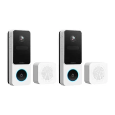 AOSU 2K QHD Waterproof Video Doorbell SE 170 Degree View 2-Pk