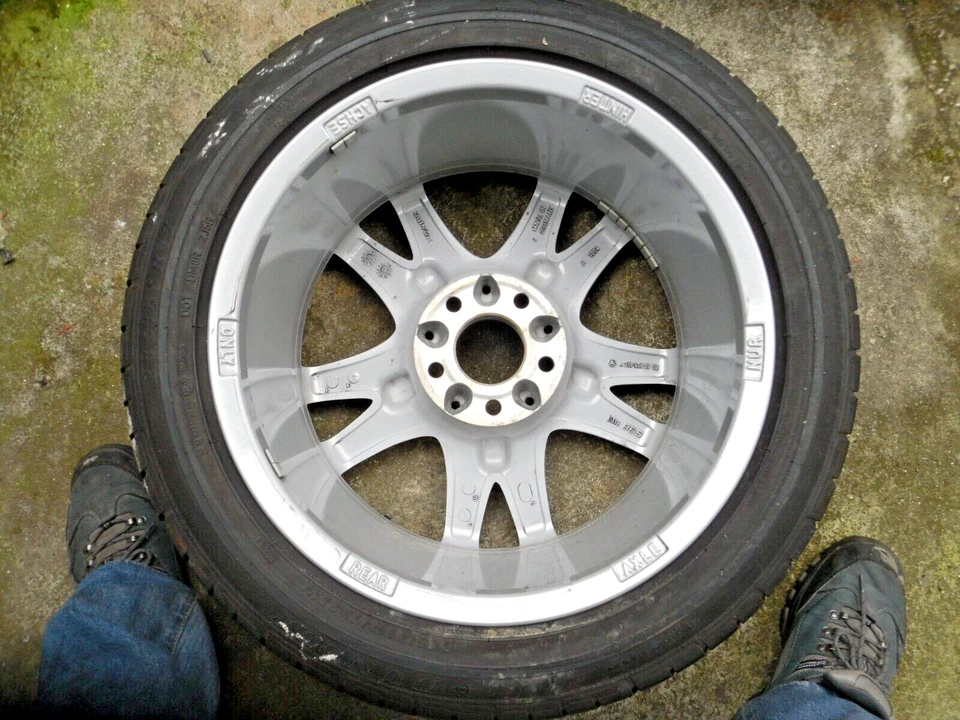 8,5x17 ET18 LK 5x112 BBS CLS ALUFELGE SOMMERREIFEN 245/45 R17 85W DUNLOP A219401 - Bild 2 von 4