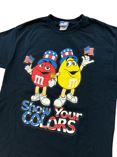 Patriotisches Herren-T-Shirt "Show Your Colors" von M&M Größe Large 2006 Y2K 4. Juli
