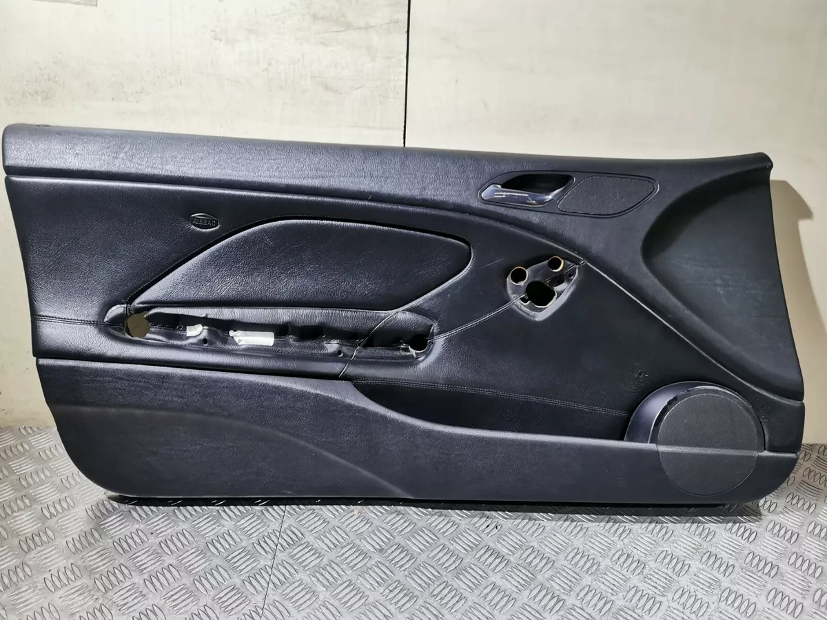BMW E46 Coupe Convertible Black Leather Left Passenger Door Card