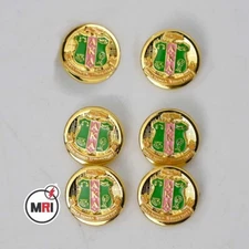ALPHA KAPPA ALPHA  Custom Buttons for blazers in Gold color 8 Buttons, AKA Butto