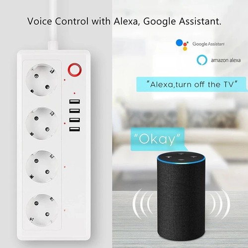 Melery Tuya Wifi Smart Striscia di Alimentazione EU US AU Presa con Presa di Ricarica USB - Foto 19 di 29