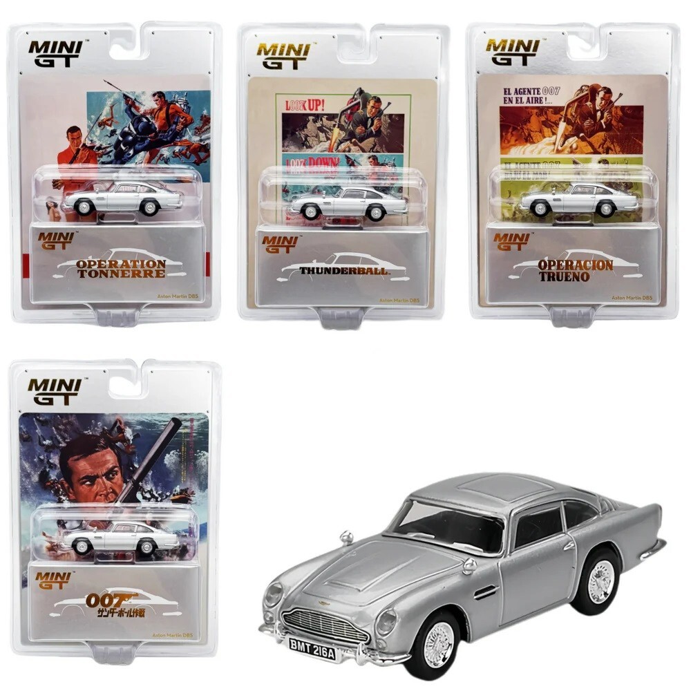 Mini GT 1:64 Aston Martin DB5 James Bond 007 Thunderball #901 set
