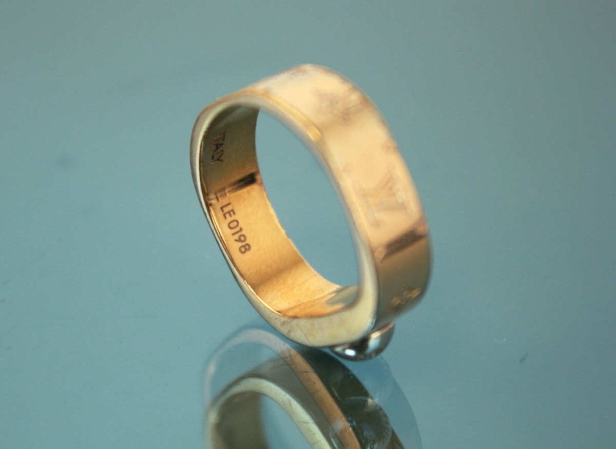 LOUIS VUITTON Nanogram Rose Gold Ring M00214 Accessories US LOUIS VUITTON Nanogram Rose Gold Ring M00214 Accessories US