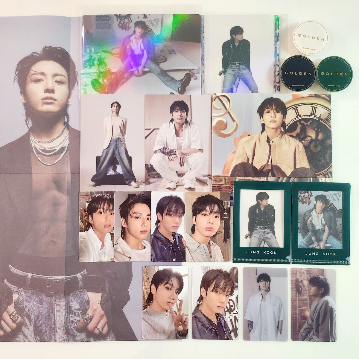 BTS JUNGKOOK 'GOLDEN' Official Photocard (POB, Standard BTS JUNGKOOK 'GOLDEN' Official Photocard (POB, Standard