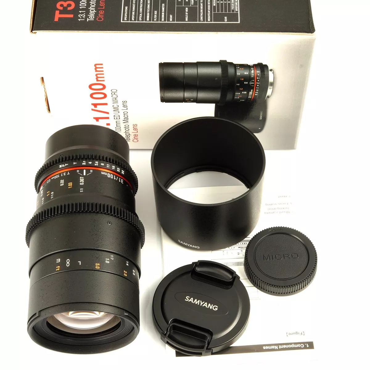 Samyang 100mm T3.1 ED UMC Macro Lens MFT Mount