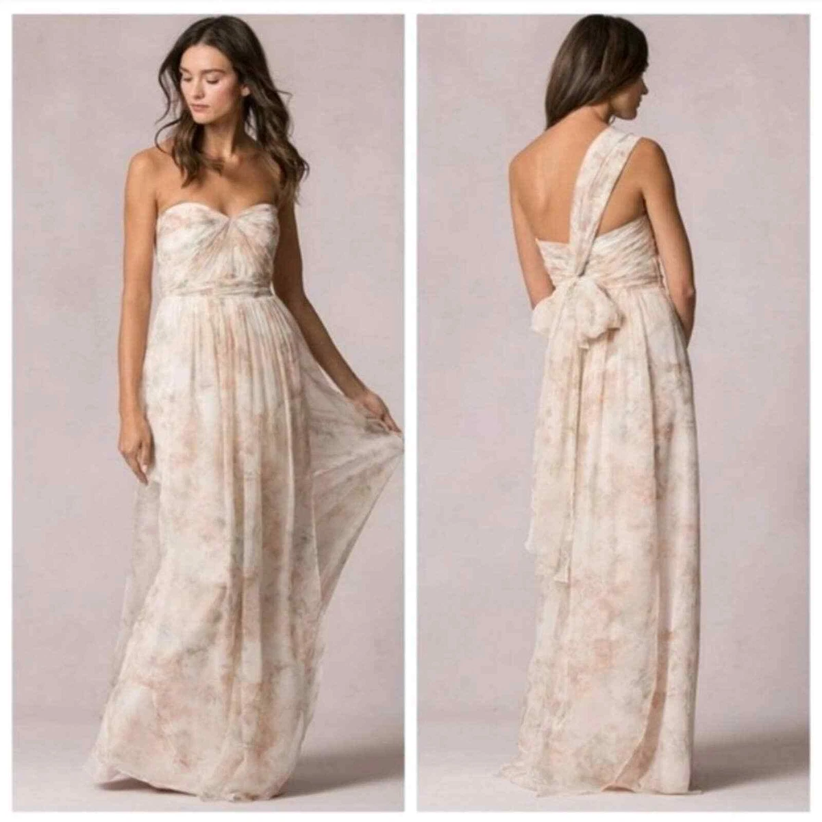 Jenny Yoo Watercolor Chiffon Nyla strapless convertible brides
